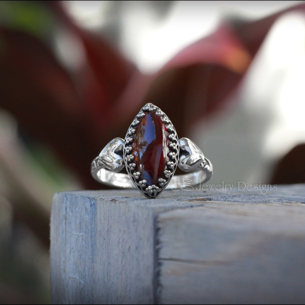 Victorian Style Sweetheart Ring - (choose stone) - LE Jewelry Designs