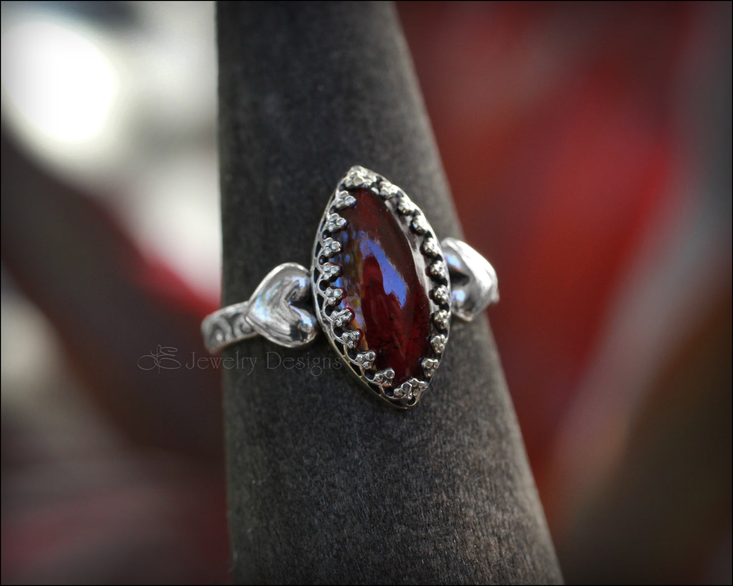 Load image into Gallery viewer, Victorian Style Sweetheart Ring - (choose stone) - LE Jewelry Designs
