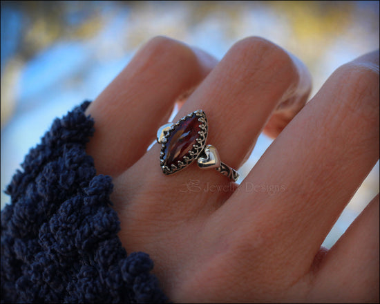 Victorian Style Sweetheart Ring - (choose stone) - LE Jewelry Designs