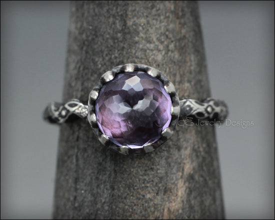 Load image into Gallery viewer, Sterling Micro-faceted Alexandrite Ring - LE Jewelry Designs
