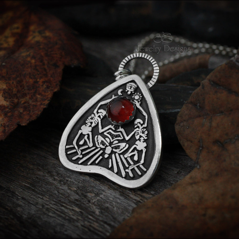 
                  
                    Sterling Planchette Necklace - (choose gemstone) - LE Jewelry Designs
                  
                