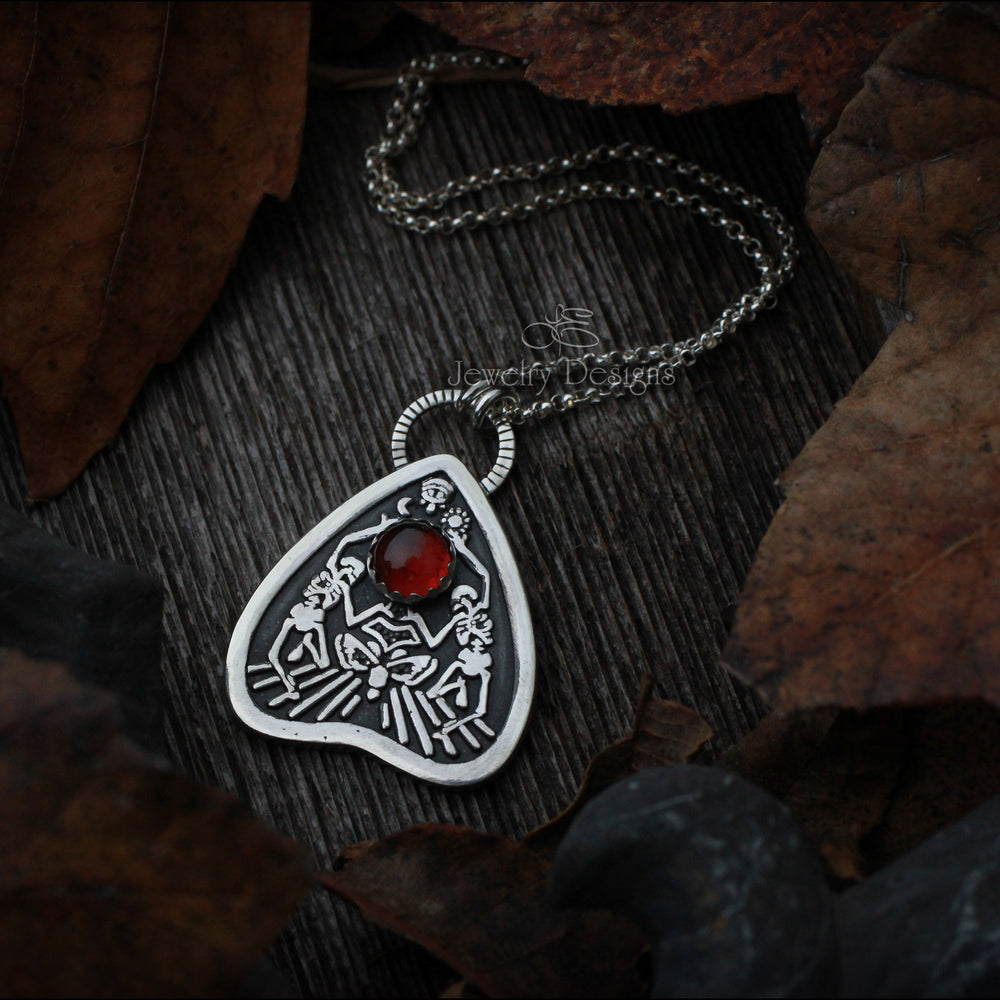 
                  
                    Sterling Planchette Necklace - (choose gemstone) - LE Jewelry Designs
                  
                