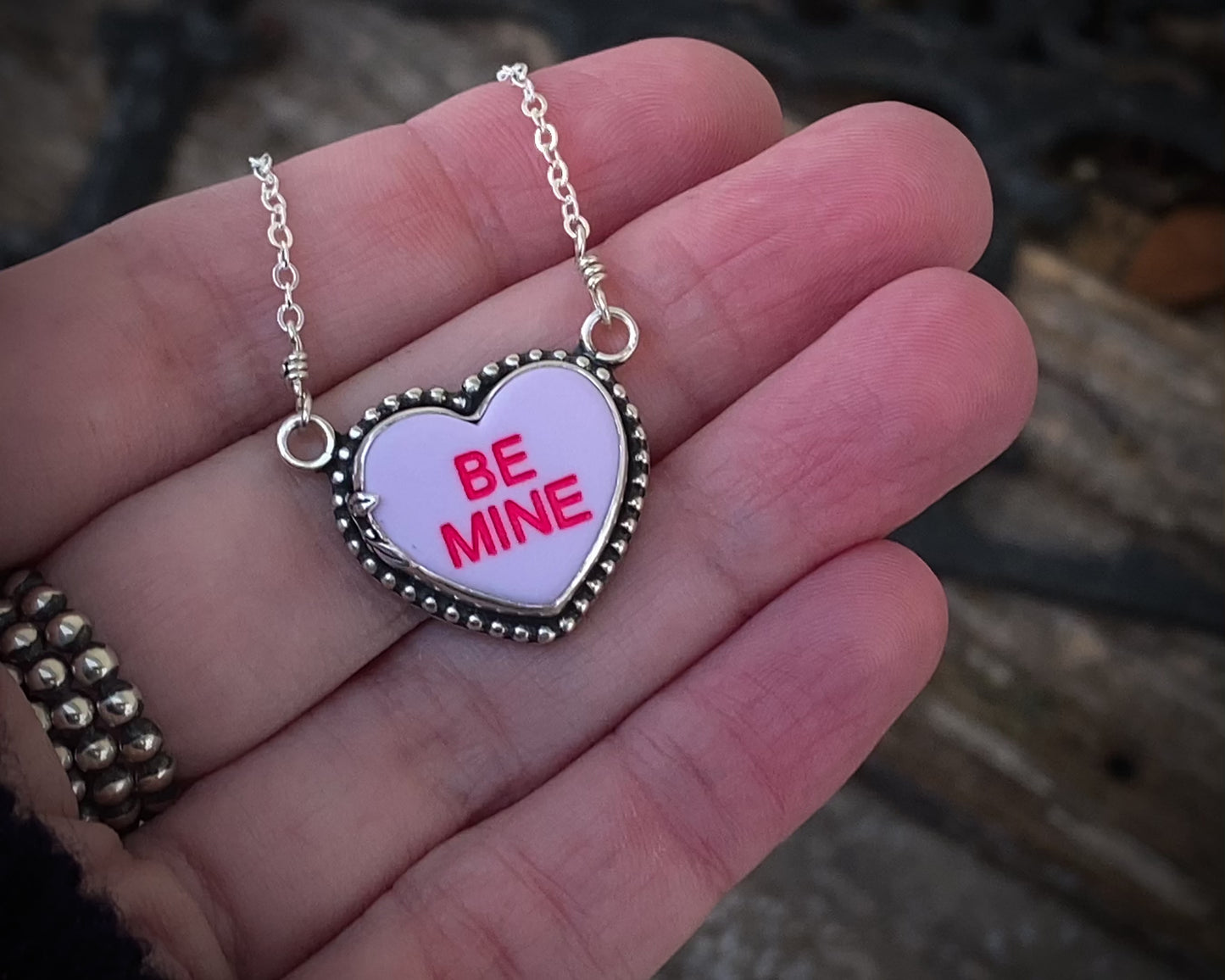 'Be Mine' Candy Heart Necklace