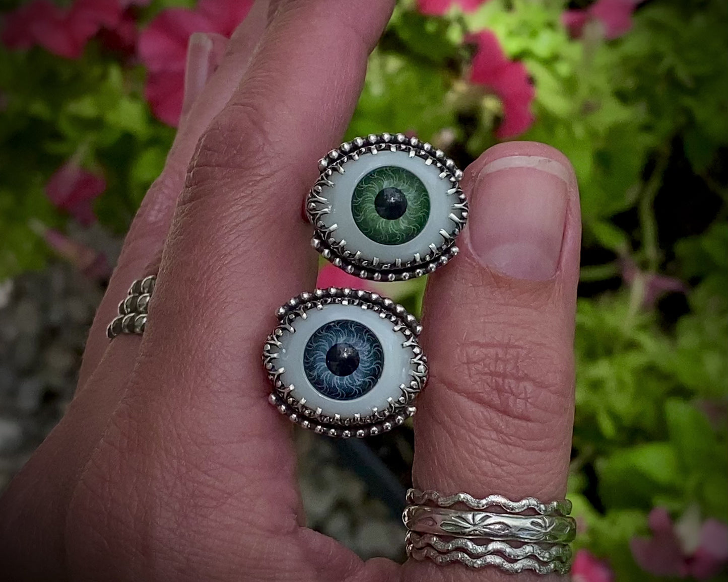 Sterling Doll Eye Ring
