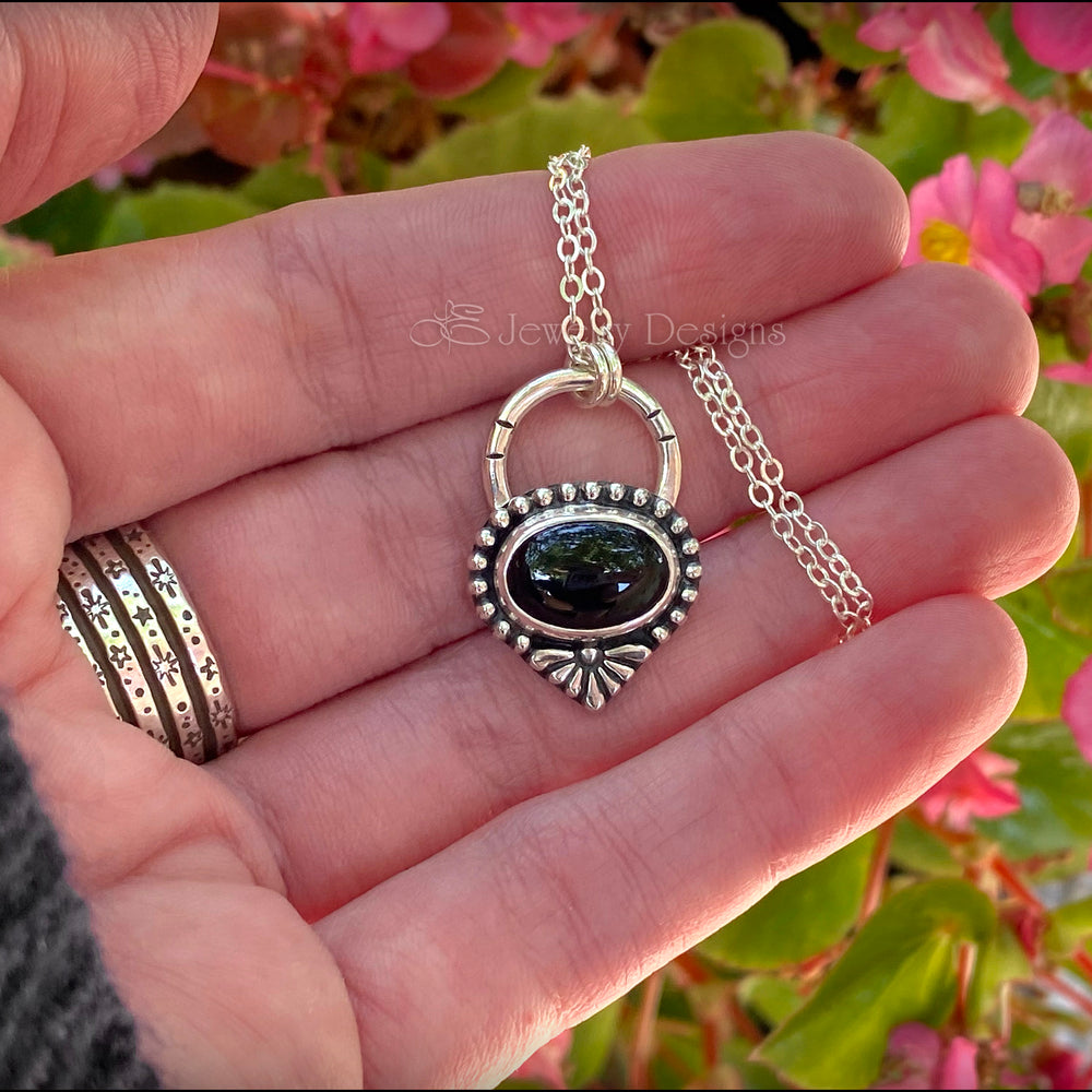 
                  
                    Sterling Black Onyx Necklace - LE Jewelry Designs
                  
                