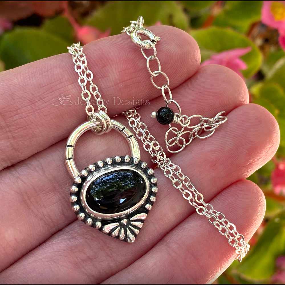 
                  
                    Sterling Black Onyx Necklace - LE Jewelry Designs
                  
                