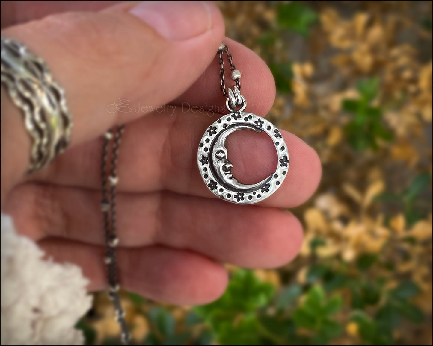 Sterling Silver Moon & Stars Necklace - LE Jewelry Designs