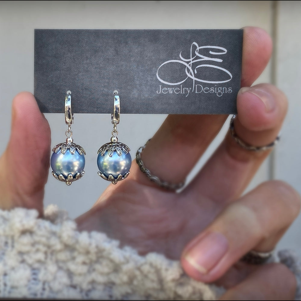 
                  
                    Sterling Snowdrop Pearl Earrings - (choose color) - LE Jewelry Designs
                  
                