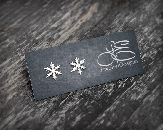 Sterling Snowflake Stud Earrings - LE Jewelry Designs