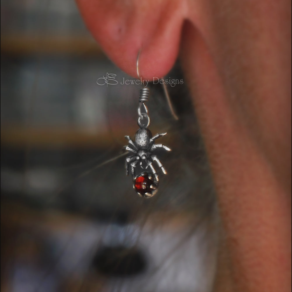 
                  
                    Sterling Gemstone Spider Earrings - LE Jewelry Designs
                  
                