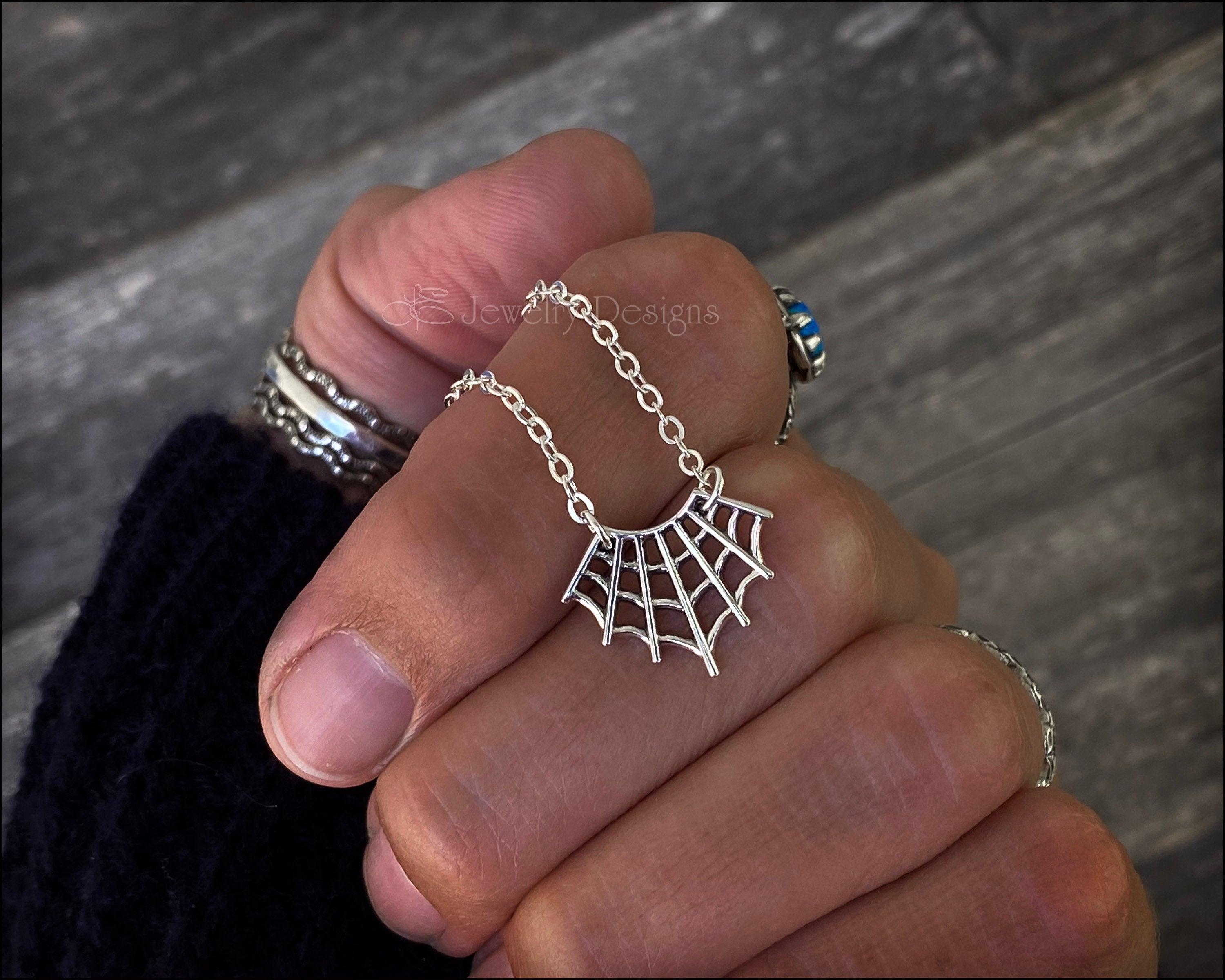 国内で当店のみ CFIERCE - Spiderweb Necklace Amazon.com: HUAIYU Gothic Heart Spider Necklace - Zirconia