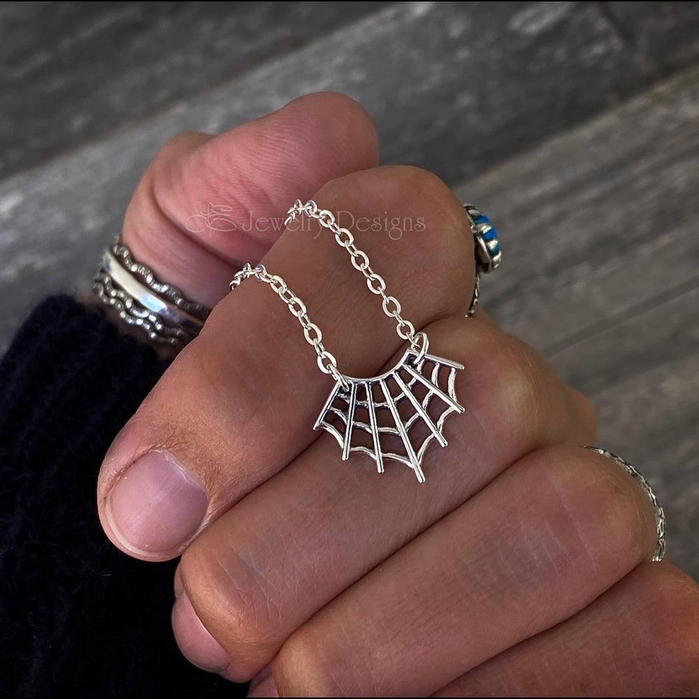 
                  
                    Sterling Spider Web Necklace - LE Jewelry Designs
                  
                