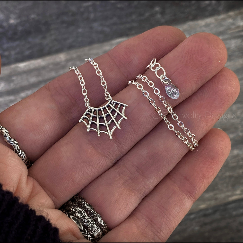 
                  
                    Sterling Spider Web Necklace - LE Jewelry Designs
                  
                