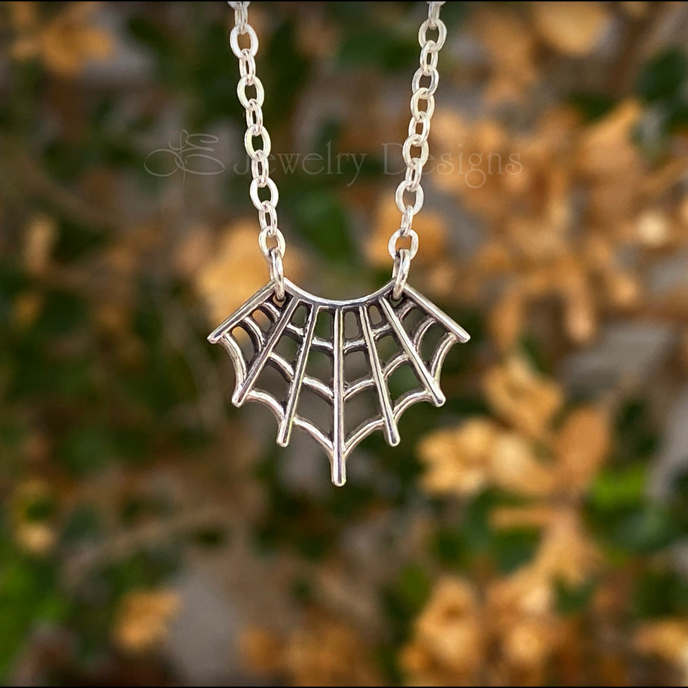 
                  
                    Sterling Spider Web Necklace - LE Jewelry Designs
                  
                