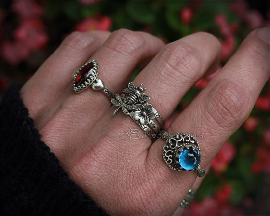 Sterling Spring Themed Rings - LE Jewelry Designs