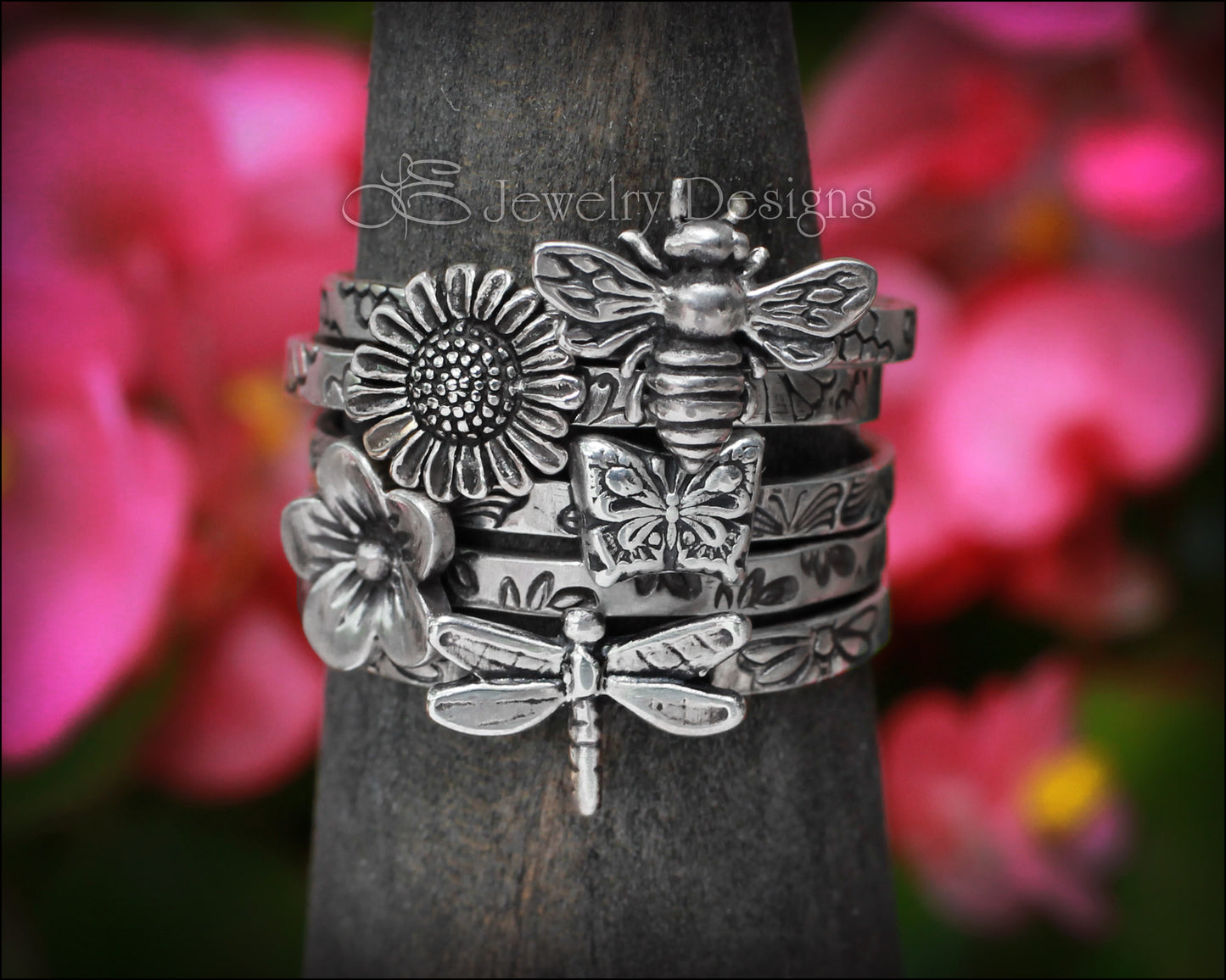 Sterling Spring Themed Rings - LE Jewelry Designs