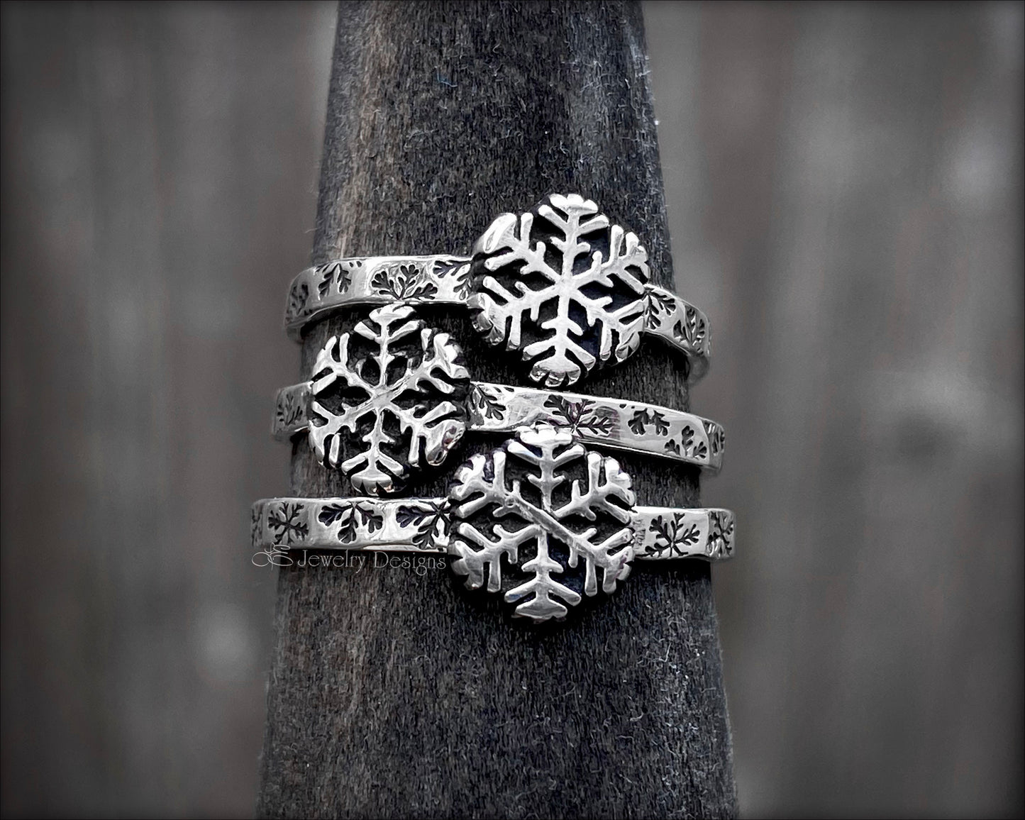 Sterling Silver Snowflake Ring