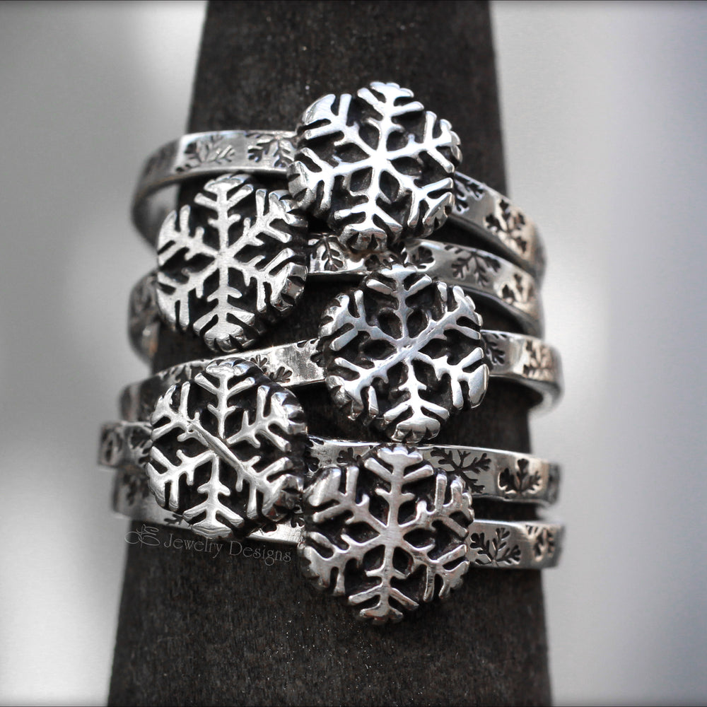 
                  
                    Sterling Silver Snowflake Ring - LE Jewelry Designs
                  
                