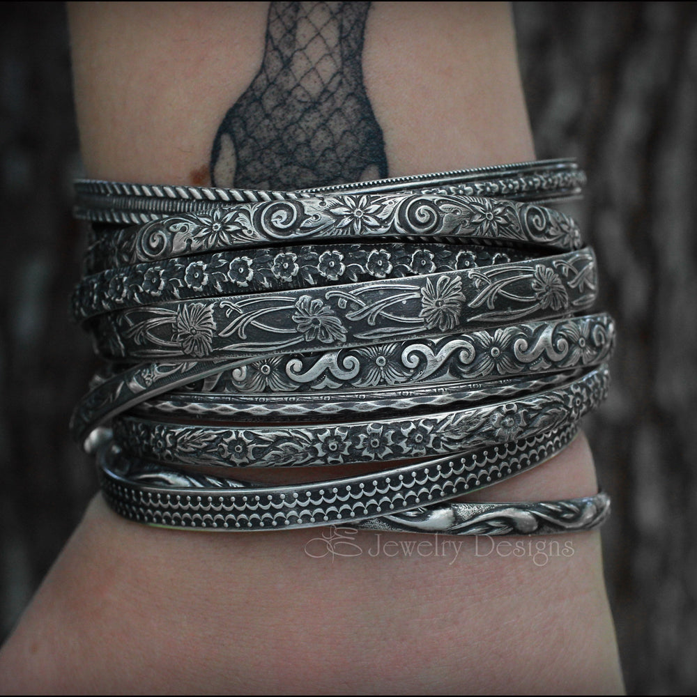 
                  
                    Sterling Silver Pattern Cuff Bracelets - LE Jewelry Designs
                  
                