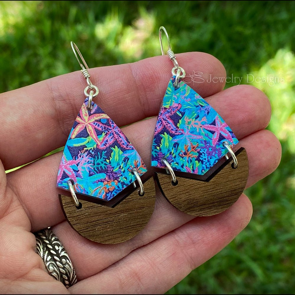 Under The Sea Acrylic Earrings - LE Jewelry Designs