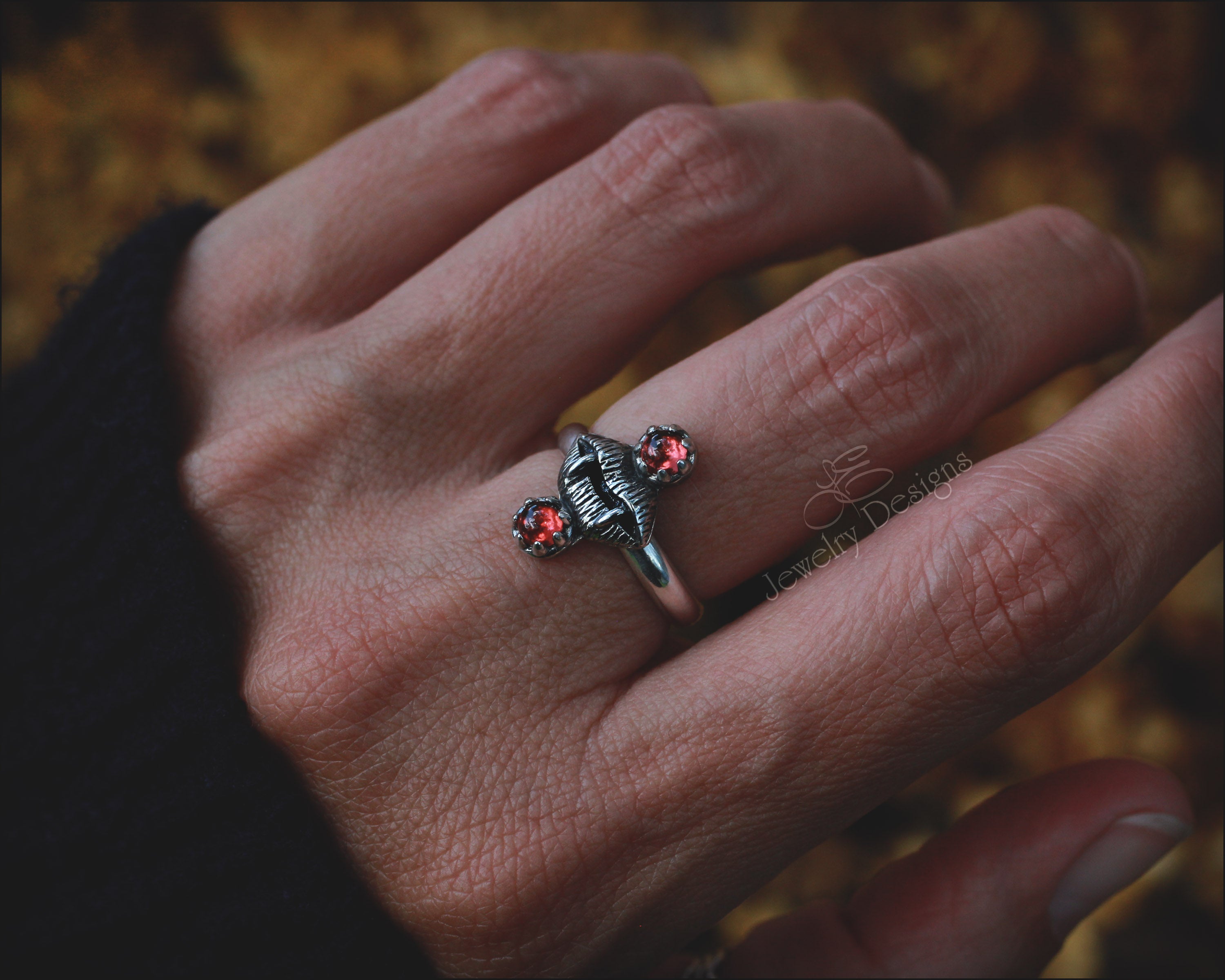※kasumi※  VAMPIRE BLOOD RING Vampire Fangs & Blood Ring – LE Jewelry Designs