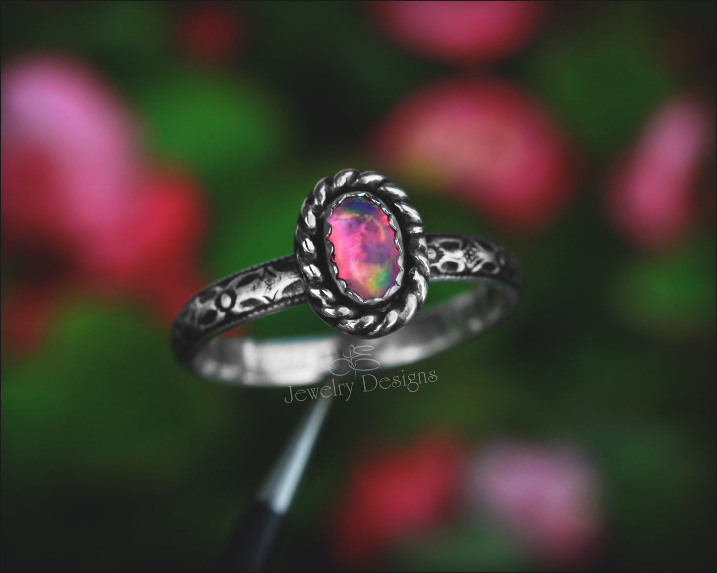 Vintage Style Opal Ring - LE Jewelry Designs