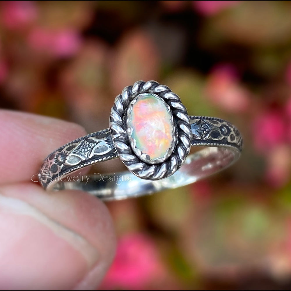 
                  
                    Vintage Style Opal Ring (choose color) - LE Jewelry Designs
                  
                