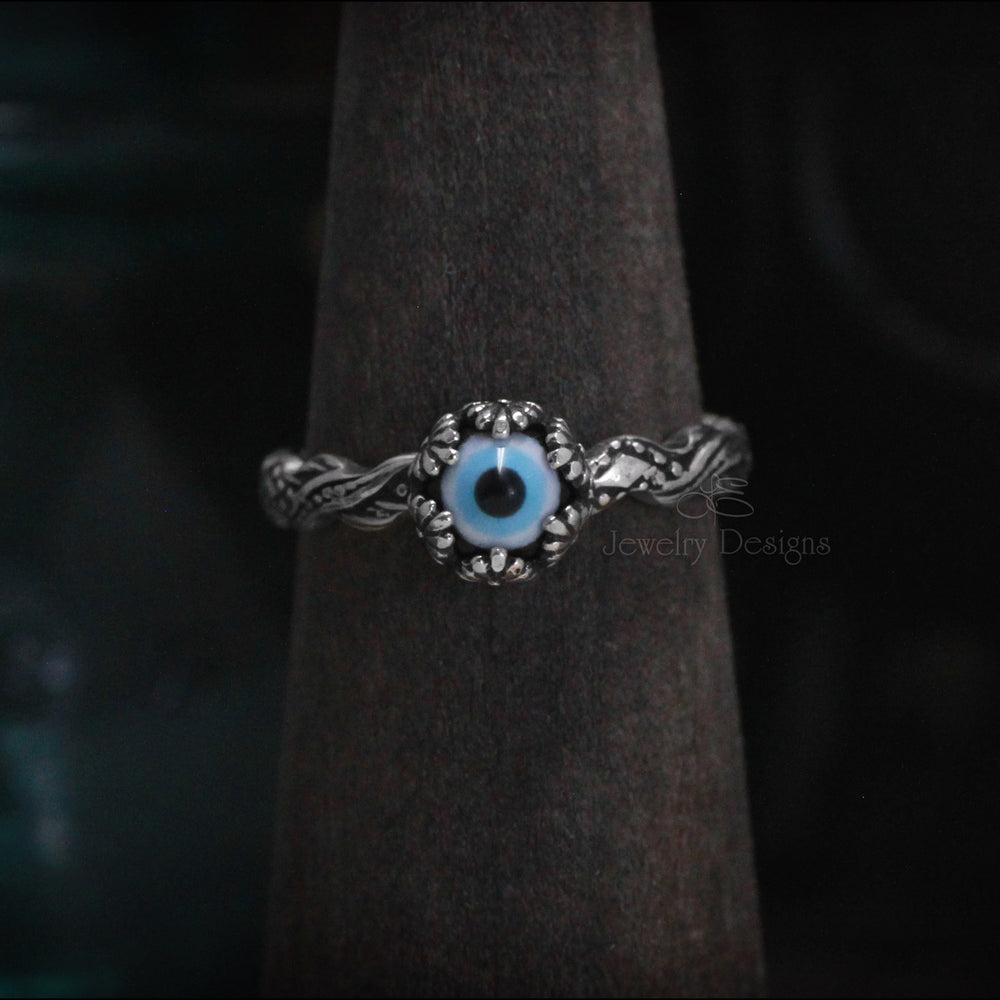 
                  
                    Sterling Blue Evil Eye Ring - LE Jewelry Designs
                  
                