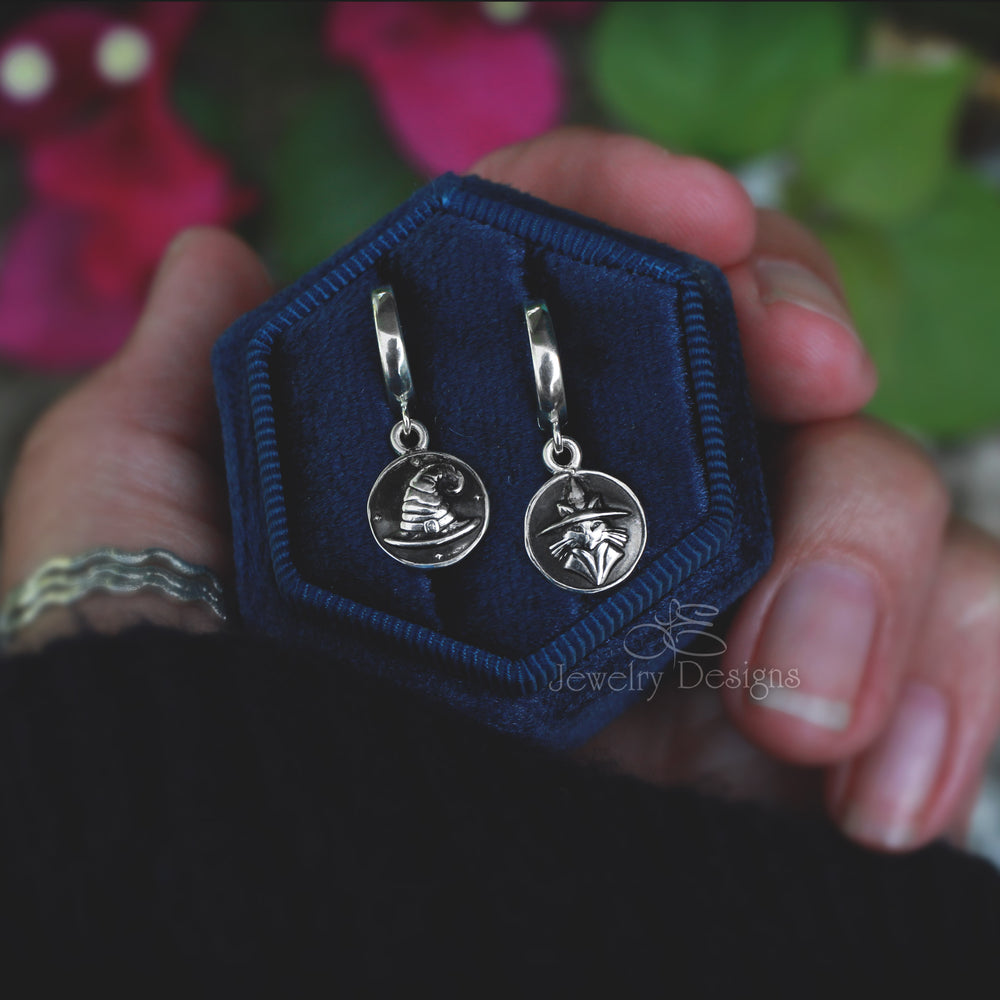 
                  
                    Sterling Witchy Huggie Earrings - LE Jewelry Designs
                  
                