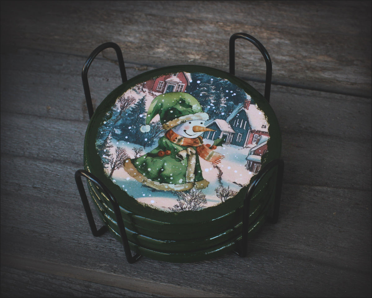 Christmas Wooden Coasters - LE Jewelry Designs