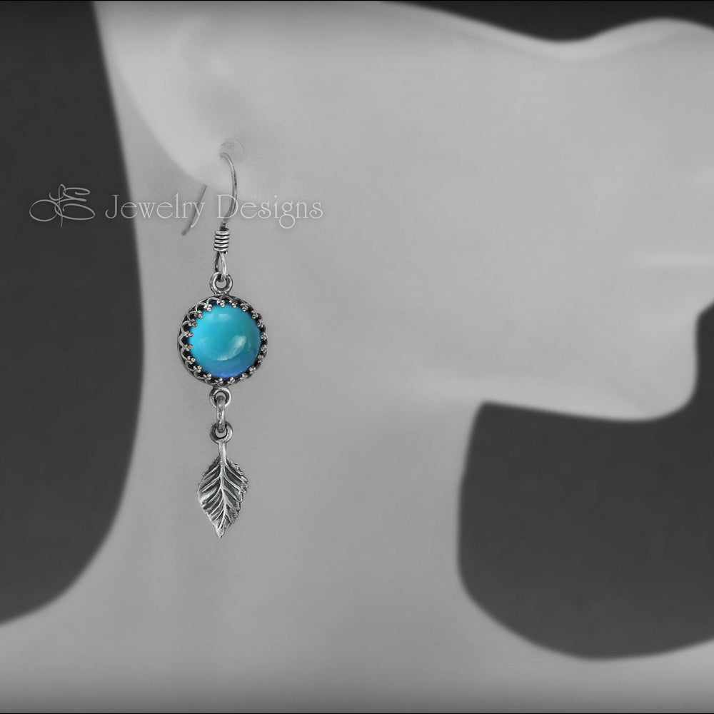 Sterling Silver Mood Leaf Earrings (color changing) - LE Jewelry Designs