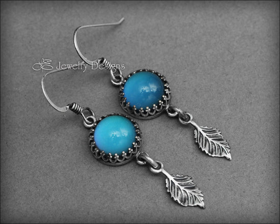 Sterling Silver Mood Leaf Earrings (color changing) - LE Jewelry Designs