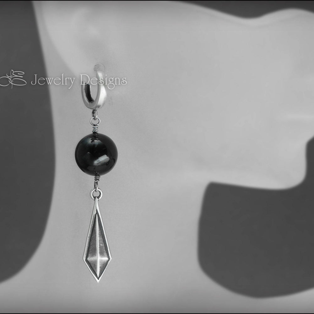 
                  
                    Long Diamond Shaped Bead Earrings - LE Jewelry Designs
                  
                