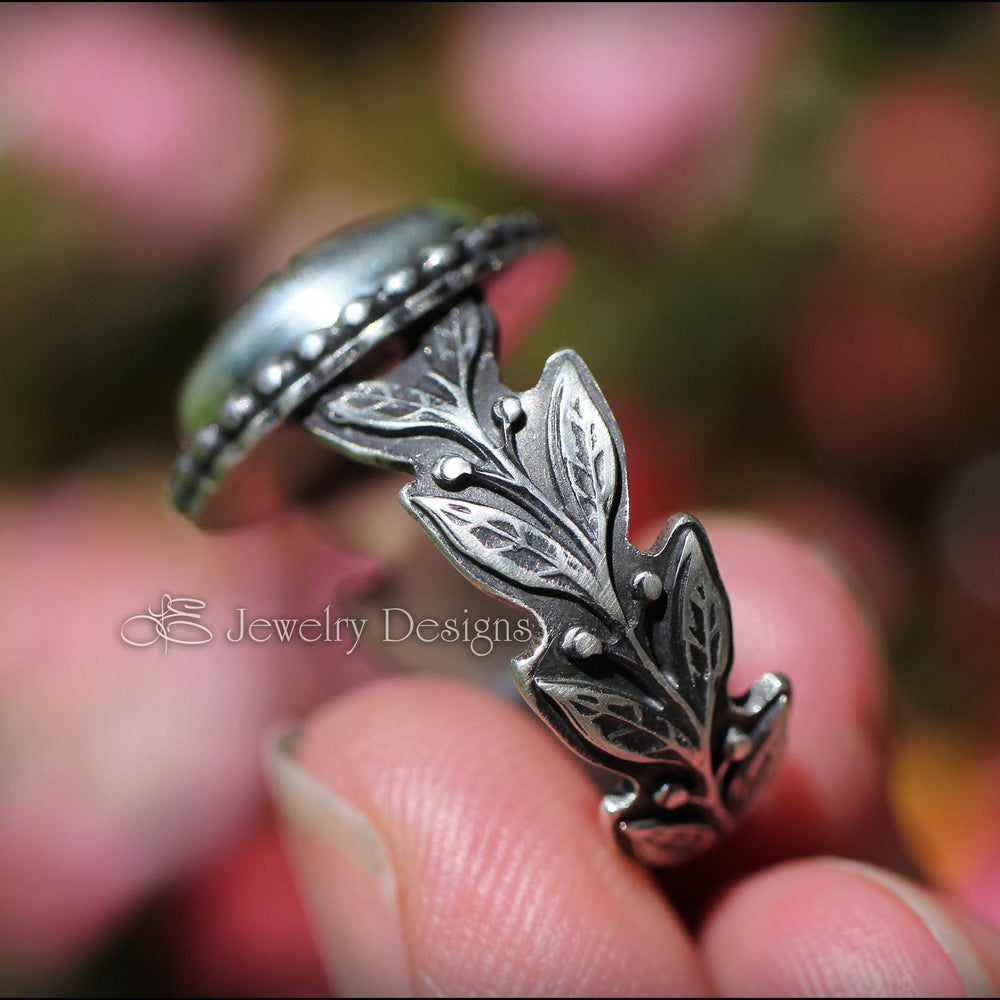
                  
                    PRE ORDER - Carved Aurora Opal Floral Ring - LE Jewelry Designs
                  
                