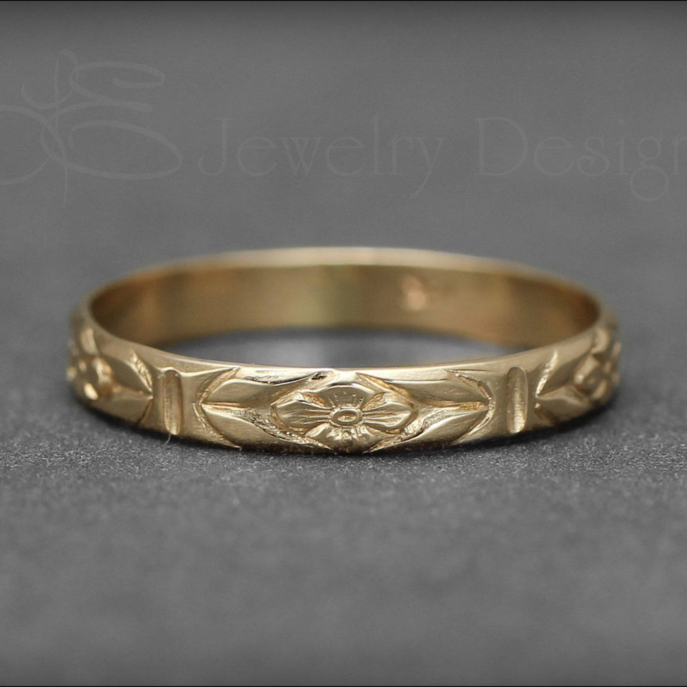 
                  
                    14k Gold Floral Band - LE Jewelry Designs
                  
                