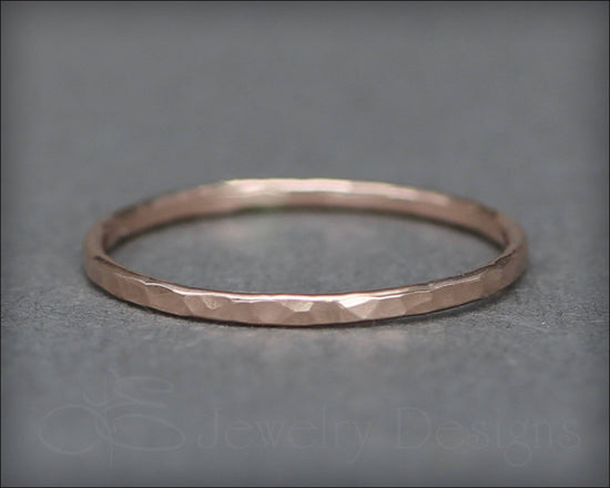 Thin 14k Rose or Yellow Gold Ring - LE Jewelry Designs