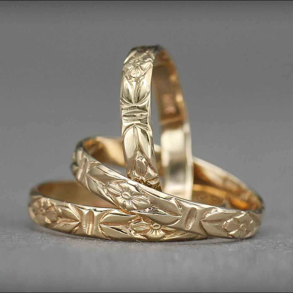 
                  
                    14k Gold Floral Band - LE Jewelry Designs
                  
                