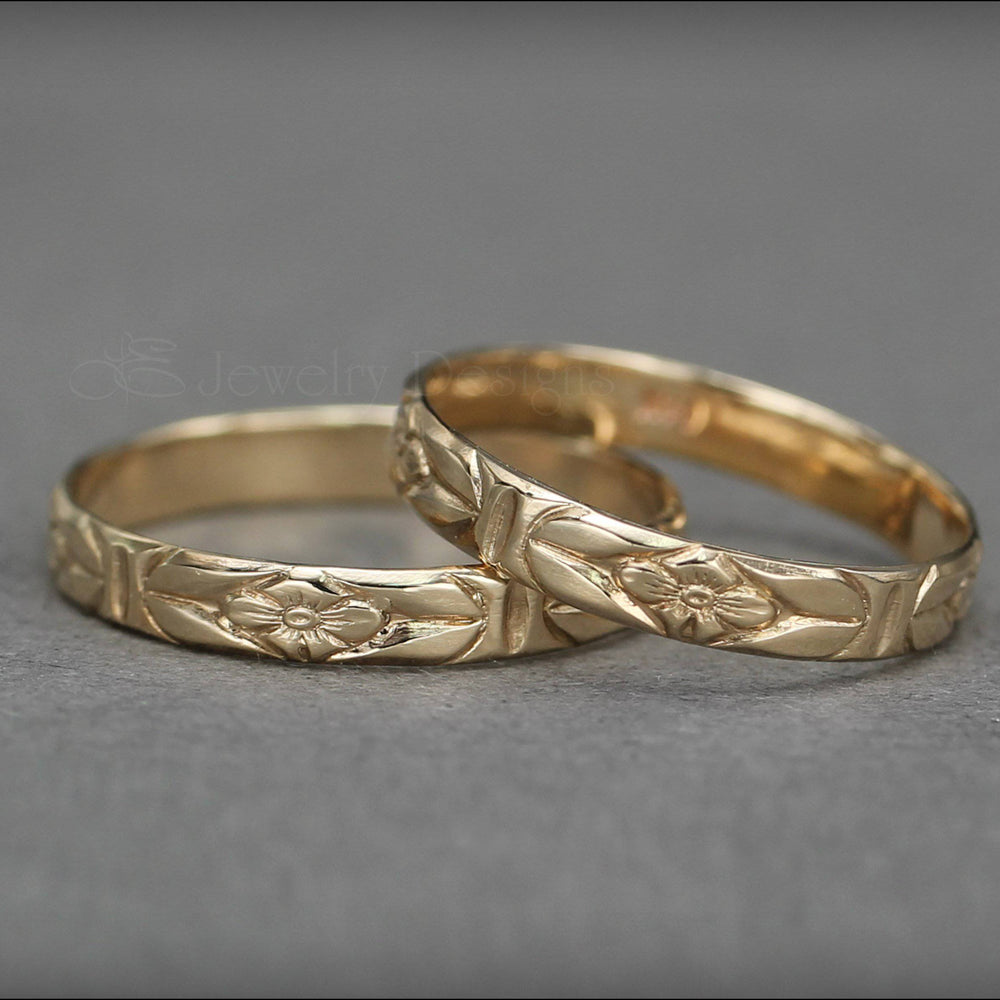 
                  
                    14k Gold Floral Band - LE Jewelry Designs
                  
                