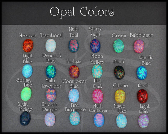 Load image into Gallery viewer, Oval Opal Pattern Ring - (choose color) - LE Jewelry Designs
