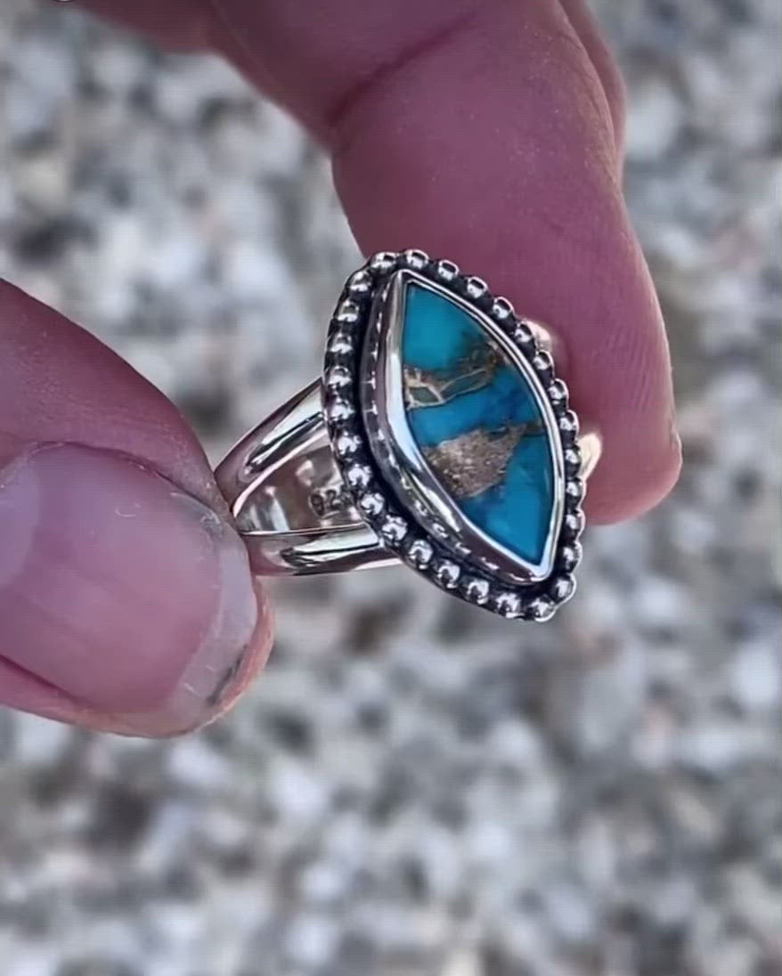 Marquise Turquoise Ring