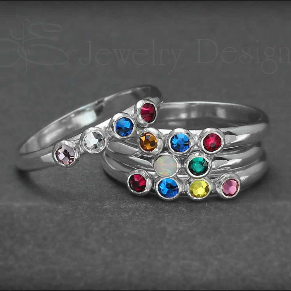 Multi Birthstone Ring - (choose # of stones) - LE Jewelry Designs