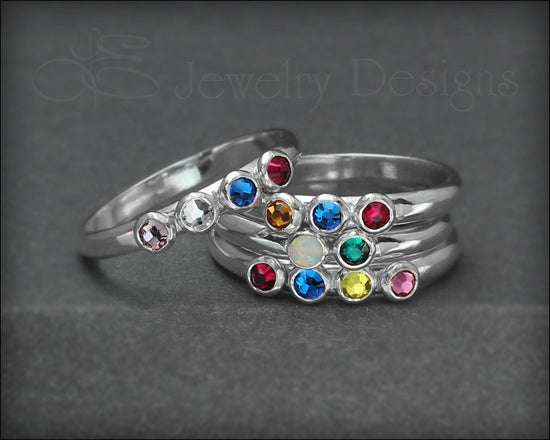 Multi Birthstone Ring - (choose # of stones) - LE Jewelry Designs