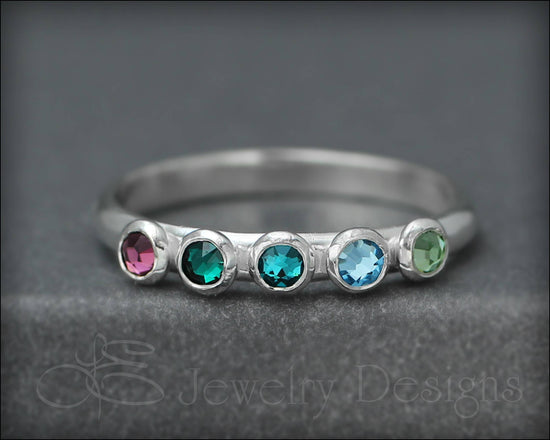 Multi Birthstone Ring - (choose # of stones) - LE Jewelry Designs