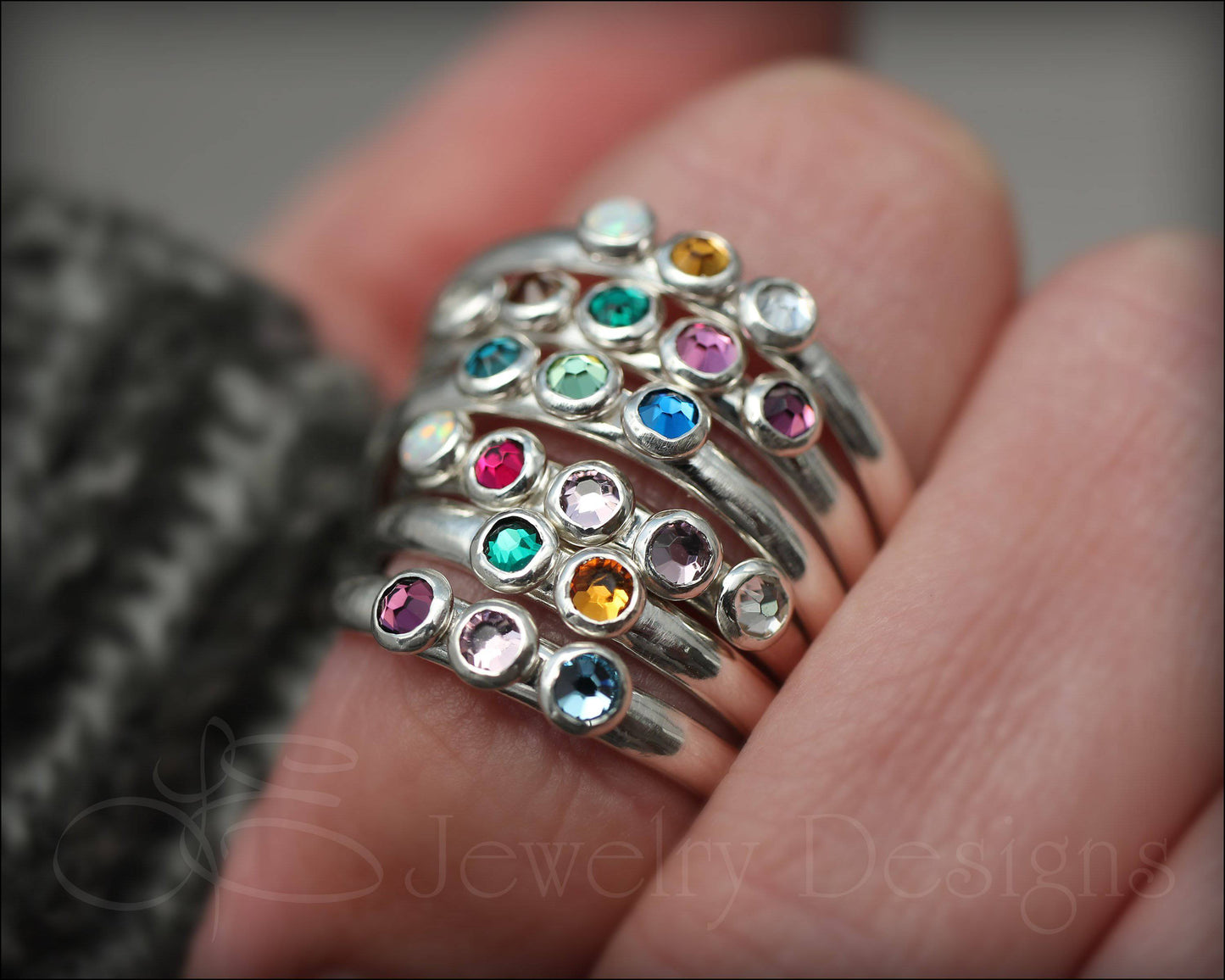 Multi Birthstone Ring - (choose # of stones) - LE Jewelry Designs