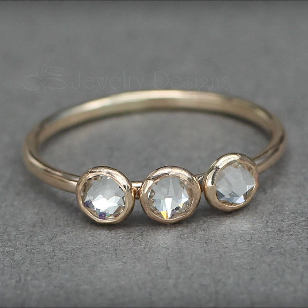 
                  
                    Three Birthstone or Opal Ring - LE Jewelry Designs
                  
                