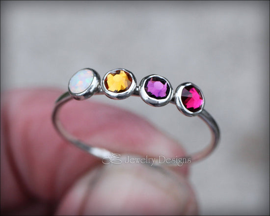 Men's Birthstone Ring Cubic Zirconia Garnet-Color Gallery Silver 925 | eBay