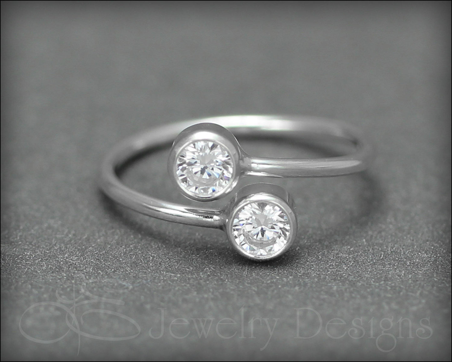 Sterling Dual Birthstone or Opal Ring - LE Jewelry Designs