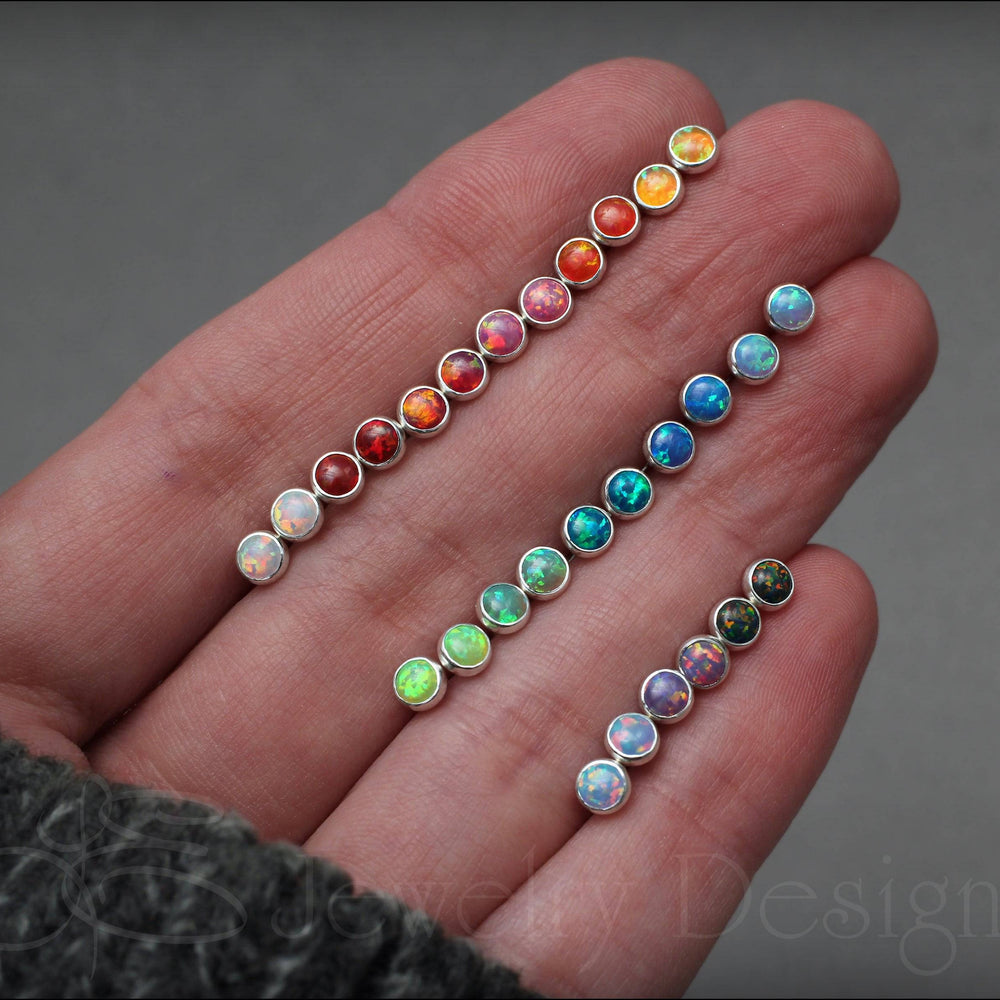 Opal Stud Earrings (4mm) - LE Jewelry Designs