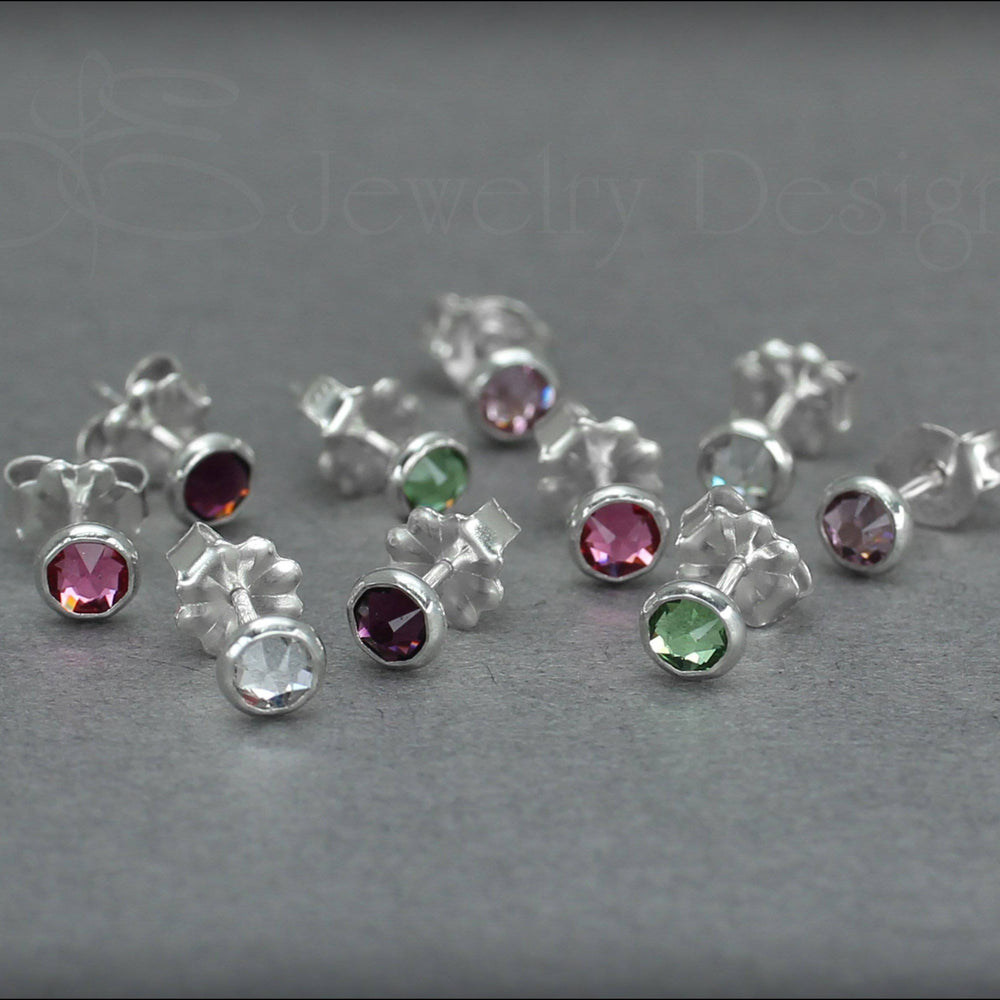 
                  
                    Birthstone Stud Earrings (silver or gold-filled) - LE Jewelry Designs
                  
                