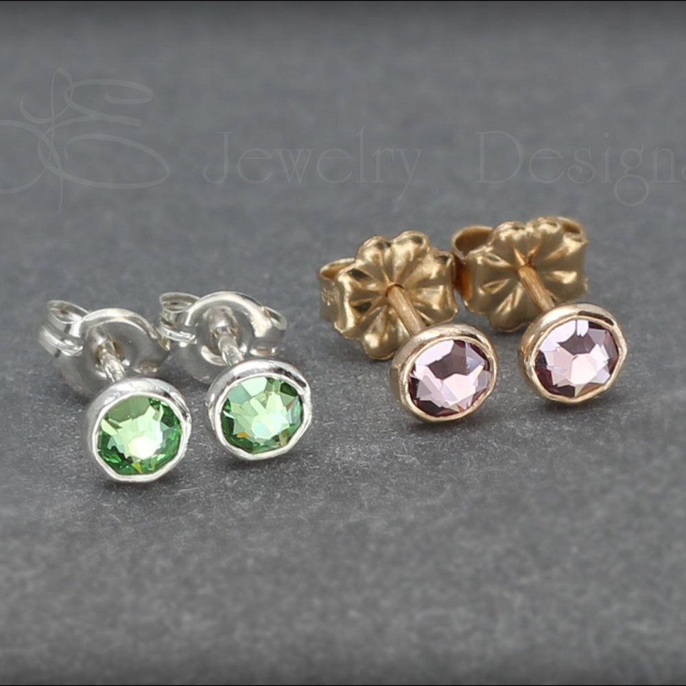 
                  
                    Birthstone Stud Earrings (silver or gold-filled) - LE Jewelry Designs
                  
                